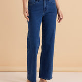 Straight Leg Jean - Dusty Blue