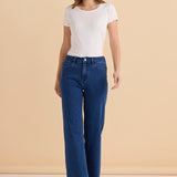 Straight Leg Jean - Dusty Blue