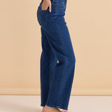 Straight Leg Jean - Dusty Blue