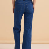 Straight Leg Jean - Dusty Blue