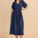 Lee Lyocell Dress - Dark Blue Wash