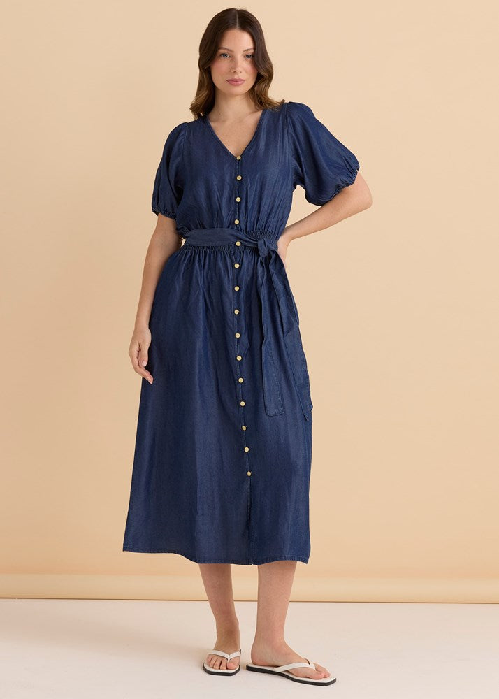 Lee Lyocell Dress - Dark Blue Wash
