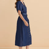 Lee Lyocell Dress - Dark Blue Wash