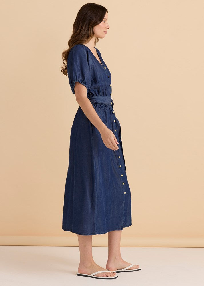 Lee Lyocell Dress - Dark Blue Wash