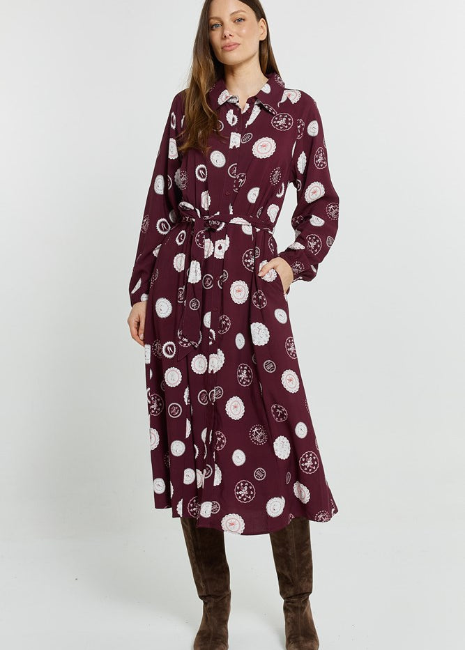 Stamp Shirt Dress