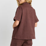 Quinn Cotton Shirt - Chocolate