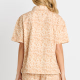 Quinn Cotton Shirt - Ocelot Print