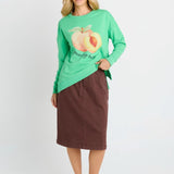 Quinn Cotton Skirt - Chocolate