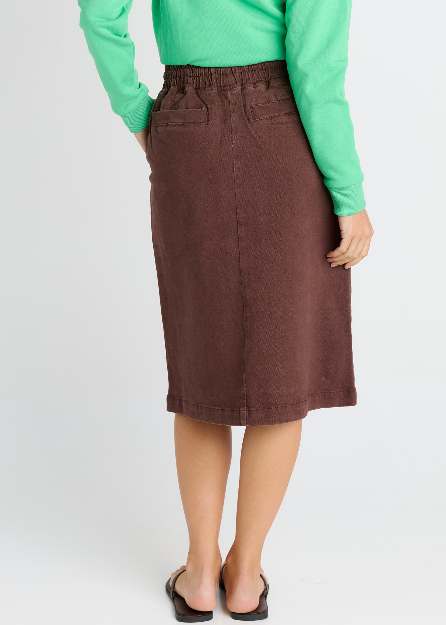 Quinn Cotton Skirt - Chocolate