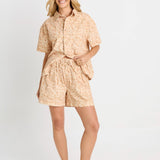 Quinn Cotton Short - Ocelot Print
