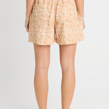 Quinn Cotton Short - Ocelot Print