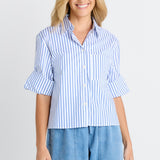 Cropped Poplin Shirt