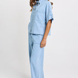 Betty Basics Dawn Denim Shirt in Medium Wash - view 2