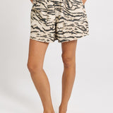 Betty Basics Drew Denim Short in Animal
