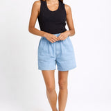 Betty Basics Drew Denim Short in Medium Wash - view 2