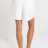 Drew Denim Short - White