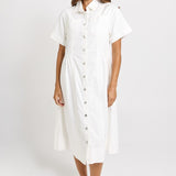 Betty Basics Willow Denim Dress in White