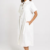 Betty Basics Willow Denim Dress in White - view 3