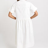 Willow Denim Dress - White