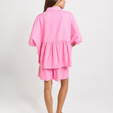 Ophelia Shirt - Pink/Teal Stripe