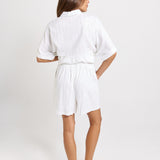Palm Relax Shorts - White/Black Stripe
