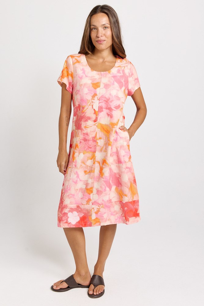 Betty Basics Bonnie Dress in Brushed Floral Print - view 2