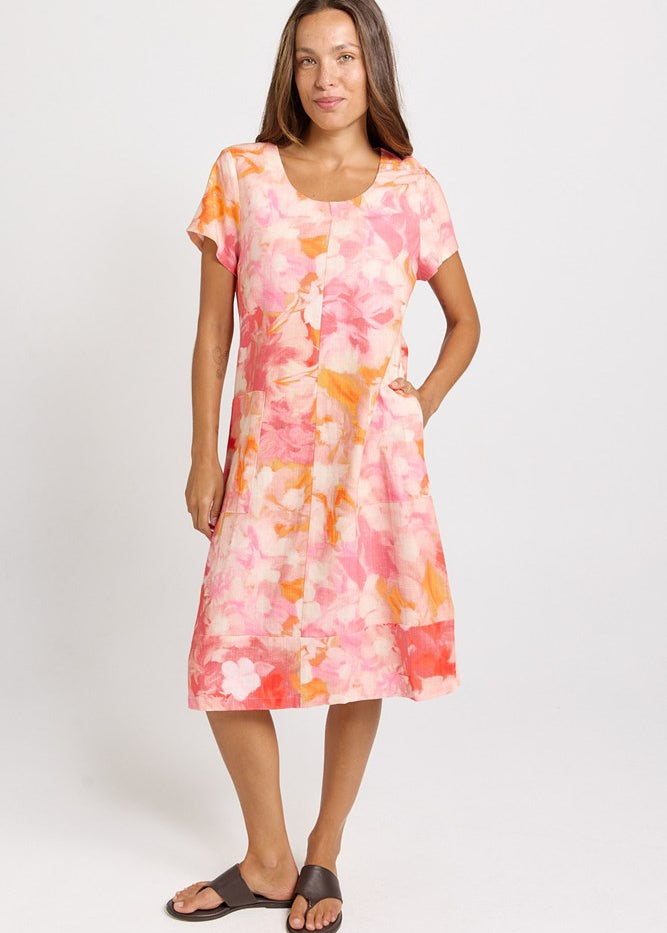 Betty Basics Bonnie Dress in Brushed Floral Print - view 2