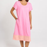 Betty Basics Bonnie Dress in Pink/Orange - view 2