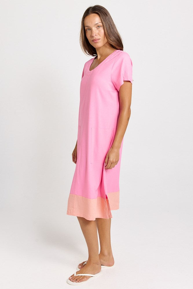 Betty Basics Bonnie Dress in Pink/Orange - view 3