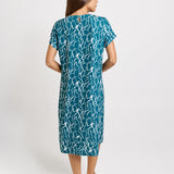 Bonnie Dress - Teal Petal Print