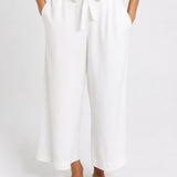 Betty Basics Bella Crop Pants in White