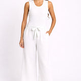 Betty Basics Bella Crop Pants in White - view 2