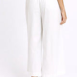 Bella Crop Pants - White