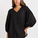 Betty Basics Bella Blouse in Black
