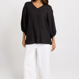 Betty Basics Bella Blouse in Black - view 2