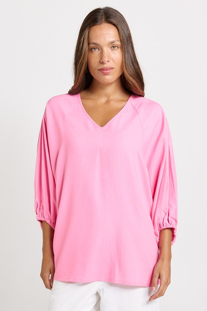 Betty Basics Bella Blouse in Pink
