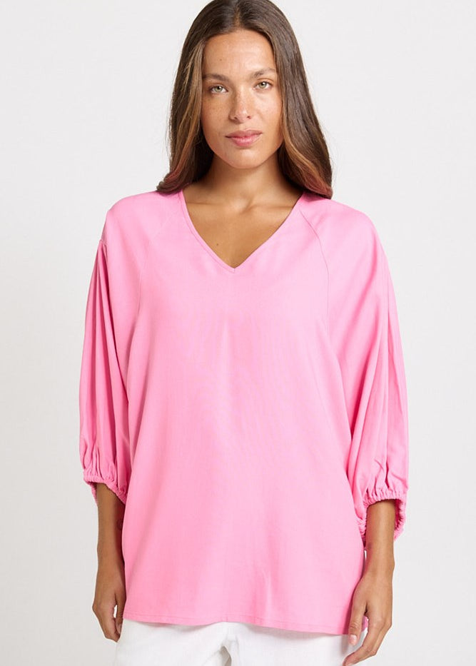 Betty Basics Bella Blouse in Pink