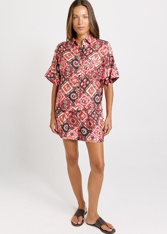 Betty Basics Sunset Shirt in Coco Print - view 2