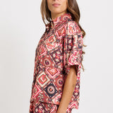 Betty Basics Sunset Shirt in Coco Print - view 3