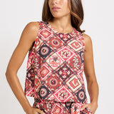 Betty Basics Coco Shell Tank in Coco Print