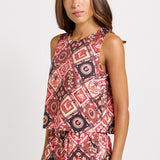 Betty Basics Coco Shell Tank in Coco Print - view 3