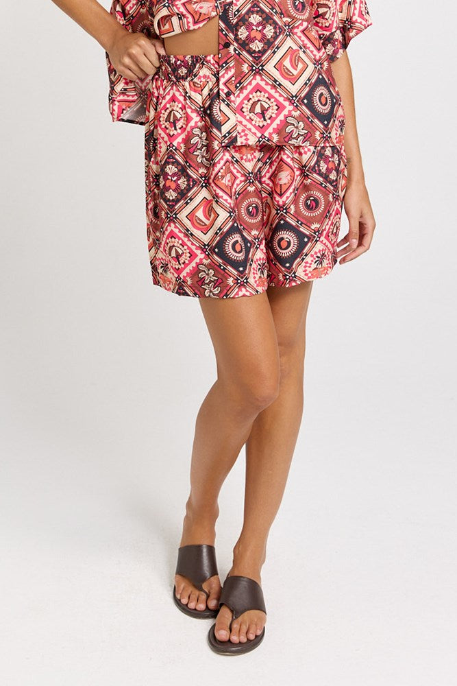 Betty Basics Solstice Short in Coco Print