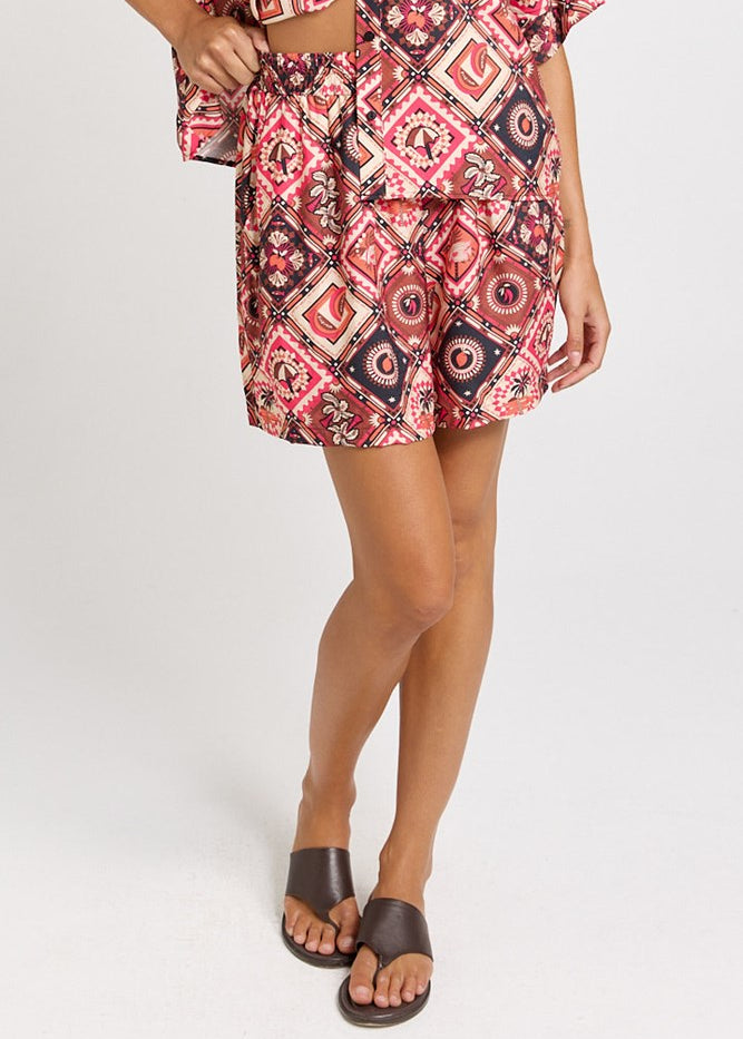 Betty Basics Solstice Short in Coco Print