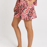 Betty Basics Solstice Short in Coco Print - view 3