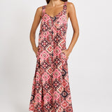 Betty Basics Sunset Dress in Coco Print