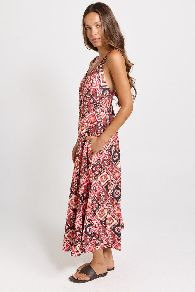 Betty Basics Sunset Dress in Coco Print - view 3