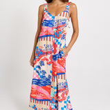 Betty Basics Sunset Dress in Mediterranean Print - view 2
