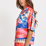 Betty Basics Sable Shirt in Mediterranean Print - view 3