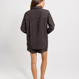 Sorrento Shirt - Brown Stripe