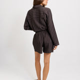 Sorrento Short - Brown Stripe